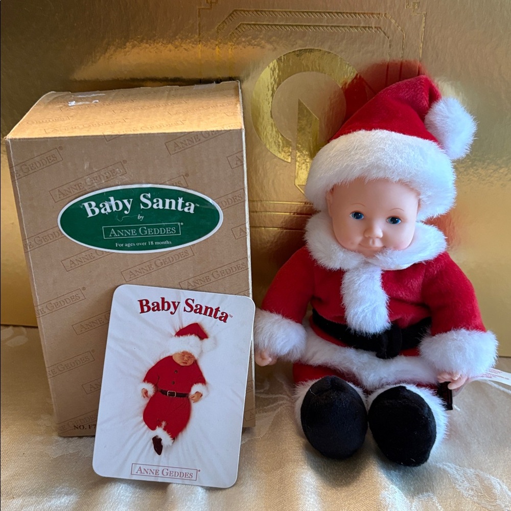 Anne Geddes Baby Santa Doll MIB